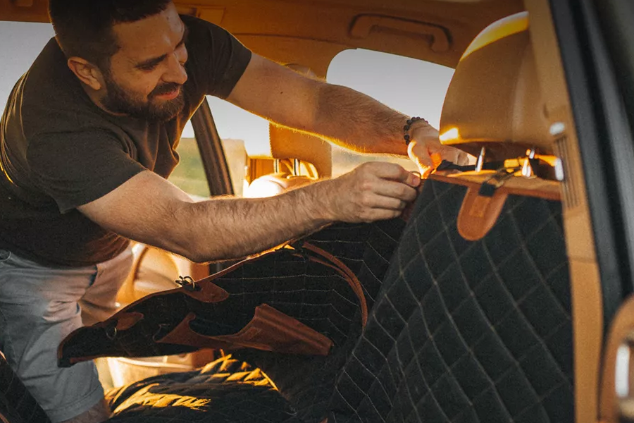 Easy-Clean Dog Car Hammock