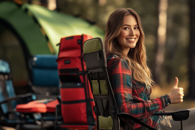 Compact Picnic Table for Camping