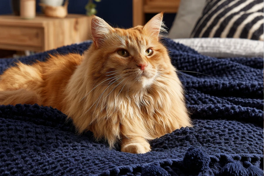 Soft Cable Knit Blanket for Couch