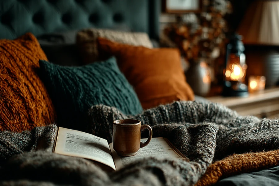 Decorative Chunky Tassel Throw