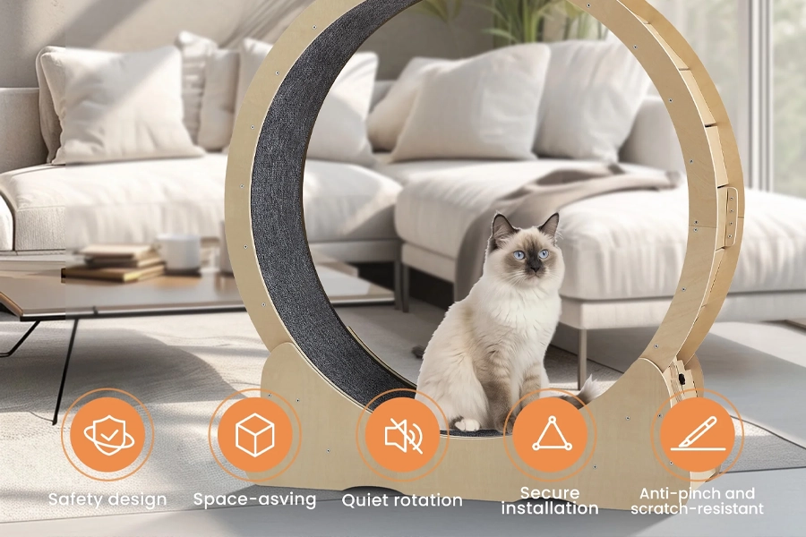 Eco-Friendly Cat Exercise Wheel